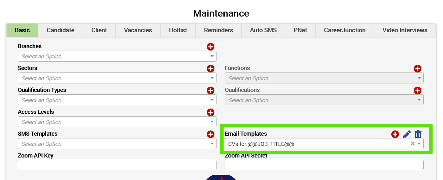 load email templates